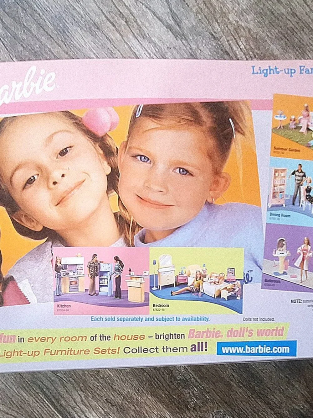 Vintage 1999 Barbie Light-Up Family Room Playset